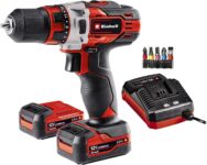 Einhell Akku-Bohrschrauber TE-CD 12/1 Li (2×2,0Ah) für 62,22 Euro