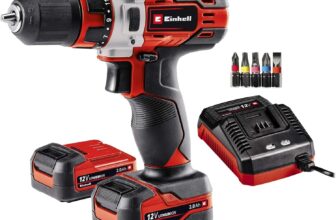 Einhell Akku-Bohrschrauber TE-CD 12/1 Li (2×2,0Ah) für 62,22 Euro