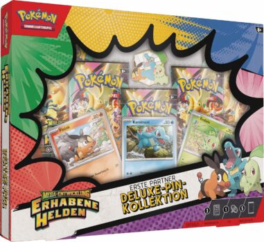 Pokémon Deluxe-Pin-Kollektion „Erhabene Helden: Erste Partner“ für 29,99 Euro