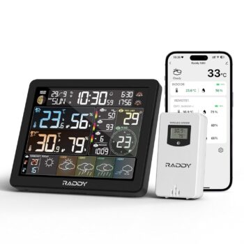Raddy N80 Smart Wi-Fi Wetterstation für 45,99 Euro