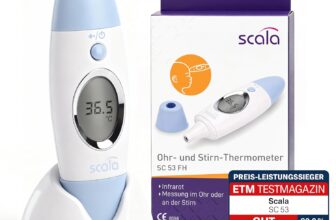 scala SC 53 Infrarot Ohr- und Stirnthermometer für 5,99 Euro