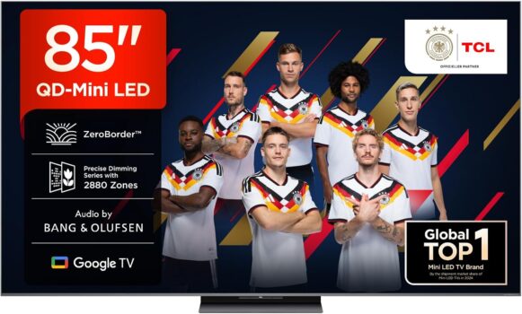 TCL 85Q8C 85 Zoll QD-Mini LED Fernseher für 1.799 Euro