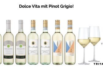 8 Flaschen Pinot Grigio mit 2 Zwiesel Wein-Gläser für 39,90 Euro