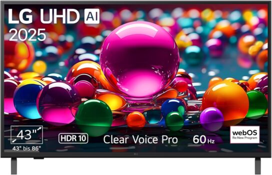 LG 43UA75006LA TV 43 Zoll (109 cm) für 199 Euro