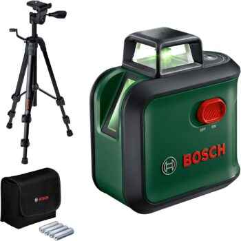 Bosch Kreuzlinienlaser AdvancedLevel 360 mit Premium-Stativ für 127,39 Euro