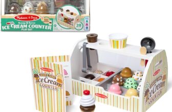 Melissa & Doug Eisdiele aus Holz (28-teilig) für 30,40 Euro