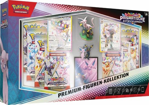 Pokémon Premium-Figuren-Kollektion Karmesin & Purpur – Prismatische Entwicklungen für 79,99 Euro