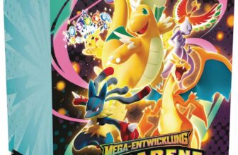 Pokémon-Sammelkartenspiel Boosterbundle Mega-Entwicklung – Erhabene Helden für 29,94 Euro