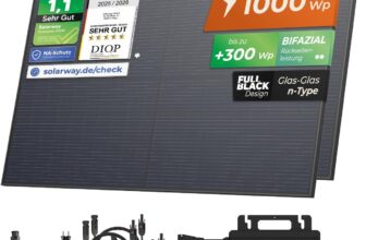 Solarway Balkonkraftwerk 800W Komplettset für 269,99 Euro