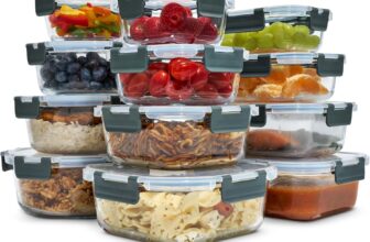 uandu Glasbehälter mit Deckel (12-teilig) für 29,98 Euro