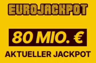 *80 Mio € Jackpot* Lotto24 –  2 Felder Eurojackpot für 0,50€ statt 5,20€