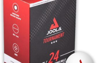 JOOLA Tischtennisbälle Tournament, 24er Pack (3‑Stern, 40+ mm) für 8,90 Euro