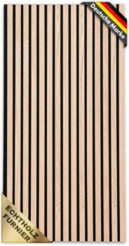KARAT Akustikpaneele mit Echtholzfurnier (118 x 60 cm) für 19,90 Euro