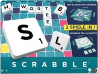MATTEL GAMES Scrabble Zwei in Eins – Doppelseitiges Brettspiel (HWD45) für 19,90 Euro