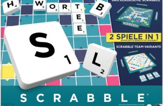 MATTEL GAMES Scrabble Zwei in Eins – Doppelseitiges Brettspiel (HWD45) für 19,90 Euro