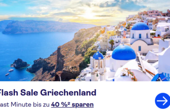 TUI Flash Sale mit bis zu 40% auf Griechenland Urlaube