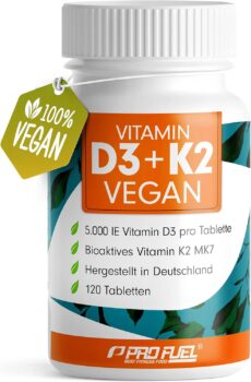 Vitamin D3 K2 VEGAN – 120 Tabletten für 7,99 Euro