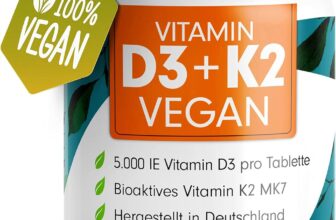 Vitamin D3 K2 VEGAN – 120 Tabletten für 7,99 Euro