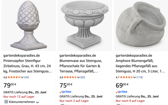 *PREISFEHLER* Verschiedene Stein-Statuen ab 45 Euro