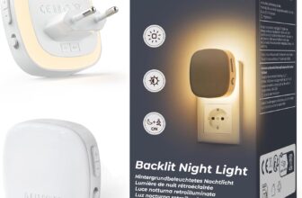 AUVON Nachtlicht-Steckdose mit Bewegungssensor (2er-Set) für 14,49 Euro