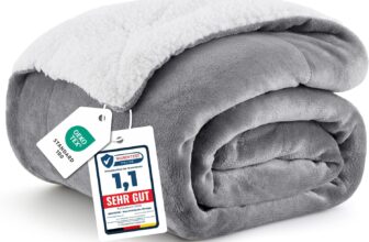 BEDSURE Warm Sherpa Wolldecke (150×200 cm) für 13,99 EUro