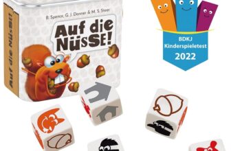Game Factory 646273 Auf die Nüsse – das knackige Würfelspiel für 3,99 Euro