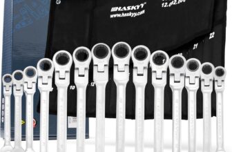 HASKYY Gelenk-Ratschenringschlüssel-Set (14 tlg) für 42 Euro