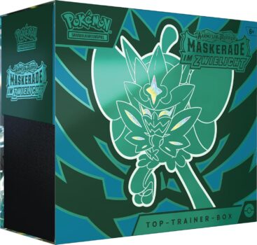 Pokémon Top-Trainer-Box Karmesin & Purpur – Maskerade im Zwielicht für 52,99 Euro