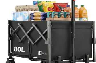 SUNULA Bollerwagen (faltbar, 80L) für 33,24 Euro