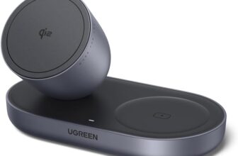 UGREEN Zapix 2-in-1 – Magnetisches Kabelloses Ladegerät (15W) für 17,99 Euro