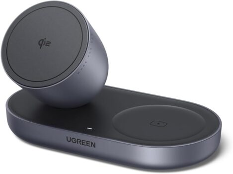 UGREEN Zapix 2-in-1 – Magnetisches Kabelloses Ladegerät (15W) für 17,99 Euro