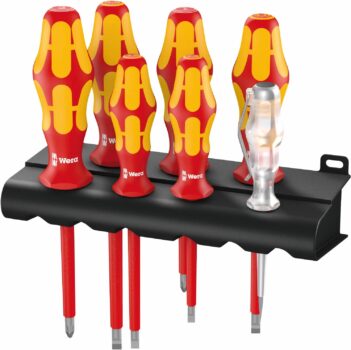 Wera 160 i/7 Rack VDE Isolierter Schraubendreher Satz (7-teilig) für 24,09 Euro