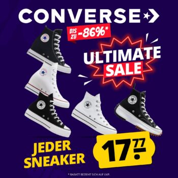 Converse Ultimate Sale – jeder Sneaker für nur 17,77 €!