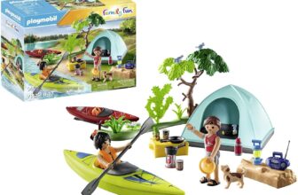 PLAYMOBIL Family Fun – aufregendes Naturabenteuer am Zeltplatz (71425) für 15,89 Euro