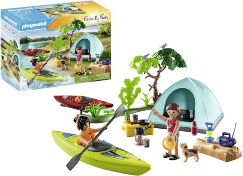 PLAYMOBIL Family Fun – aufregendes Naturabenteuer am Zeltplatz (71425) für 15,89 Euro