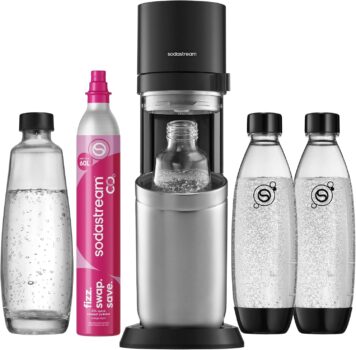 SodaStream DUO Wassersprudler inkl. 2x Glasflasche & 2x FUSE-Flasche für 109,99 Euro