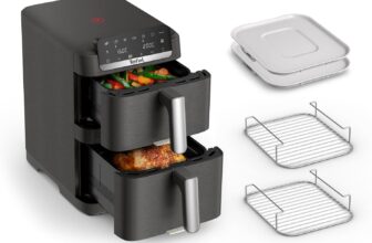 *PREISFEHLER* Tefal Easy Fry Crispy Stack Doppelkammer-Heißluftfritteuse (EY756HG0) für 34,99 Euro