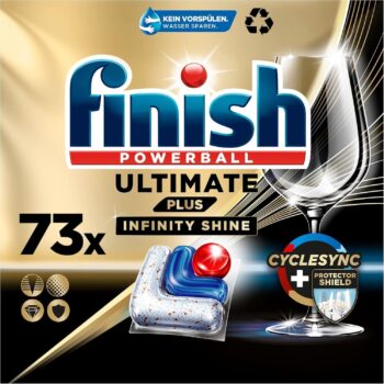 Finish Ultimate Plus Infinity Shine Spülmaschinentabs (73 Caps) für 12,10 Euro