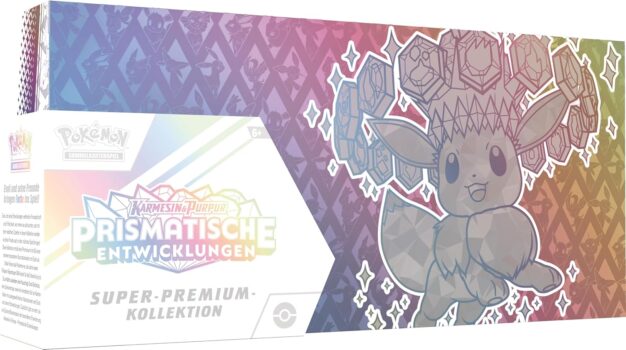 Pokémon Sammelkartenspiel: Super-Premium-Kollektion Prismatische Entwicklungen für 104,99 Euro