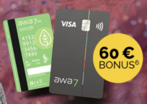 *TOP* awa7 Visa-Kreditkarte: 60 € Geburtstags-Bonus + keine Jahresgebühr