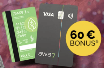 *TOP* awa7 Visa-Kreditkarte: 60 € Geburtstags-Bonus + keine Jahresgebühr