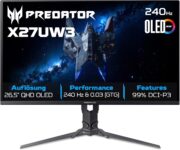 Acer Predator X27UW3 OLED Gaming Monitor für 275,99 Euro