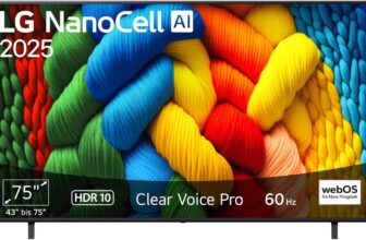 LG 75NANO80A6B 4K 75 Zoll NanoCell AI TV für 575 Euro