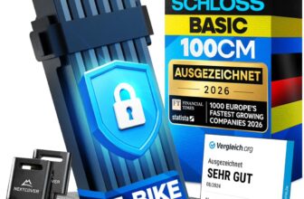 NEXTCOVER® FoldBasic Fahrrad-Faltschloss (100cm) für 19,99 Euro