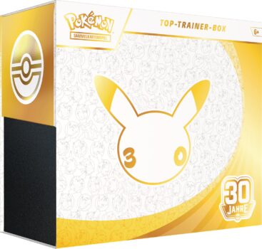 Pokémon-Sammelkartenspiel Top-Trainer-Box “30 Jahre” für 52,99 Euro