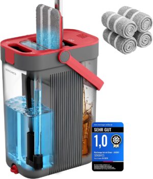 SONGMICS Wischmopp-Set mit Eimer (CLEMAX Kollektion) für 25,56 Euro