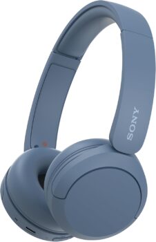Sony WH-CH520 kabellose Bluetooth On-Ear Kopfhörer in Blau für 24 Euro