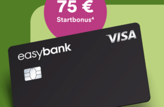 easybank Visa Kreditkarte mit 75 € Bonus – eine der besten Kreditkarten!