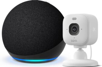 Amazon Echo Dot (neueste Generation) + Blink Mini 2K+ Überwachungskamera für 39,99 Euro