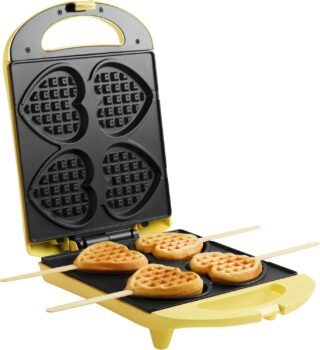 Bestron Waffeleisen für Herzwaffeln am Stiel für 17,99 Euro